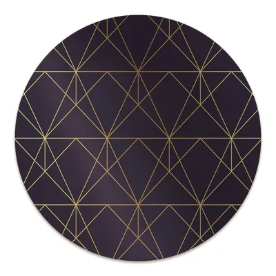 Produktbild von Rundmatte - Stuhlunterlage Bürostuhlunterlage - Rund Ø 100 cm - Bodenmatte - Fußmatte - Dreieckmuster