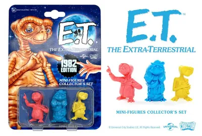Produktbild von E.T. Der Außerirdische Collector's Set Minifiguren 3er-Pack 1982 Edition 5 cm