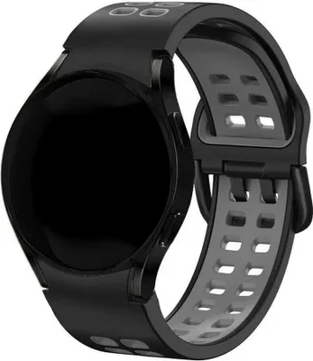 Produktbild von Strap-it Samsung Galaxy Watch 6 Classic 47mm Squared Sport Armband (Schwarz/Grau)