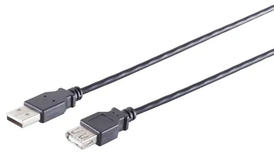 Immagine prodotto di 3,00 m Cavo di prolunga USB 2.0 (spina A - presa A) nero