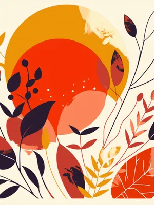 Zdjęcie produktu dla Plakat do salonu boho 30x40cm Ożywiona Sztuka Natury
