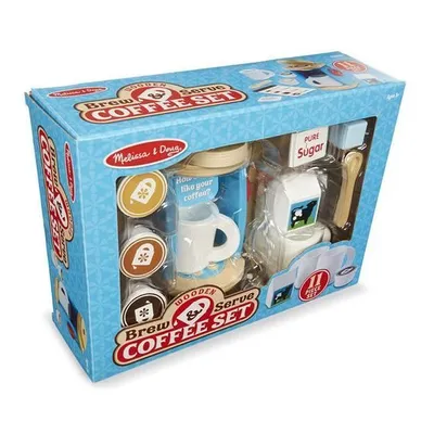 Produktbild von Melissa & Doug Wooden Brew And Serve Coffee Set, Küche und Essen, Spielset, 3 Jahr(e), Junge/Mädchen, 6 Jahr(e), Kinder