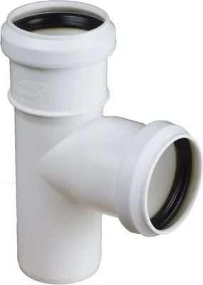 Produktbild von Weißes Kanal-T-Stück 32/32 mm, 90 Grad Winkel