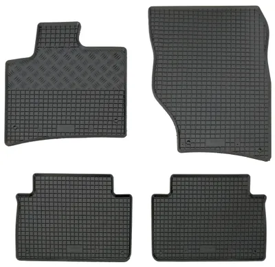 Gummifußmatten Set 4-teilig für Audi Q7 4L (2006-2014), schwarz