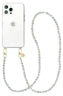 Produktbild von Pearlfection Transparant Cord Hülle - Long cord - Kompatibel mit iPhone 15 Pro Max