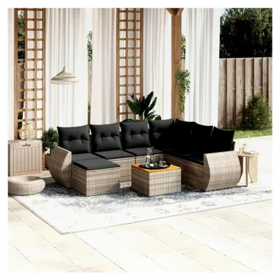 Produktbild von Gartenlounge mit Stauraum, Rattan Sofa, Outdoor Möbel, Ecklounge, Terrassenmöbel, Gartenmöbel, Sitzgarnitur