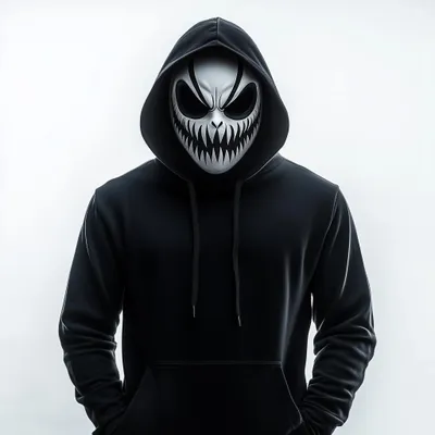 grinsende Dämonen-Horrormaske – Decords 3D-Kostümartikel, Produktansicht 1