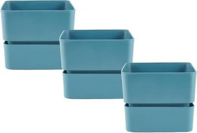 Immagine prodotto di Piccoli vasi da fiori in plastica per piante grasse – Mini vasi con piedino (3 x 12 cm)