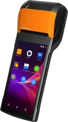 Produktbild von PDA Sunmi V2 Mobiles Pay-Terminal mit integriertem Drucker, Android 7.1, Touchscreen, unterstützt 4G, Bluethooth, WiFi + Dockingstation für jedes St