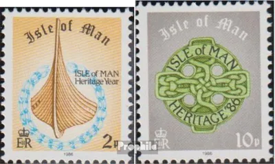 Produktbild von Briefmarken GB - Isle of Man 1986 Mi 311-312 (kompl.Ausg.) postfrisch Freimarken