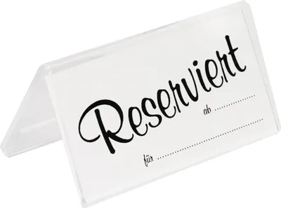 Produktbild von Einschubkarten a 25 Stück "Reserviert"