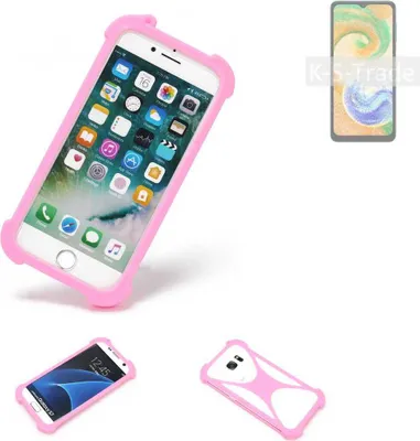 Produktbild von K-S-Trade Handy Hülle kompatibel mit Samsung Galaxy A04s Schutz Hülle Bumper Silikon Schutz Hülle Cover Case Silikoncase Silikonbumper TPU Softcase