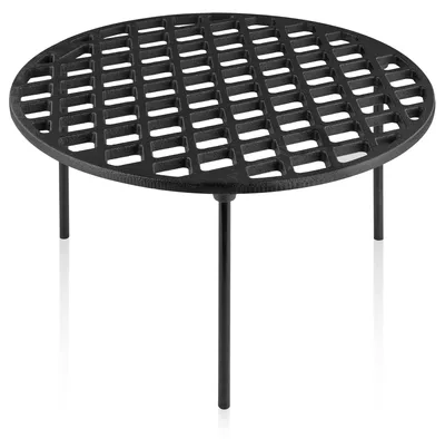 Image de Gril en fonte, rond, diamètre 35 cm, avec 3 pieds