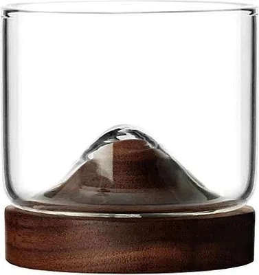 Obrázek produktu pro Sklenice na whisky s dřevěným podtáckem
