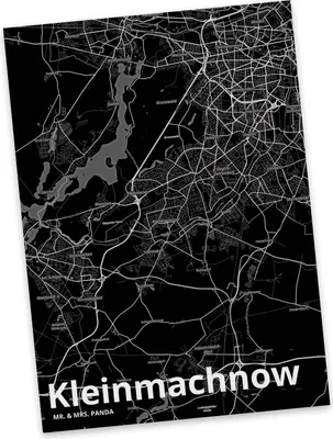 Produktbild von Mr. & Mrs. Panda Postkarte Kleinmachnow - Geschenk, Postkarten, Stadt Dorf Karte Landkarte Map Stadtplan, Ansichtskarte, Grußkarte, Ansichtskarten, einzelkarte