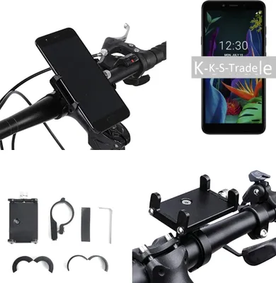 Produktbild von K-S-Trade Handyhalterung für das Fahrrad kompatibel mit OnePlus 7 Pro Halter Lenkstange Fahrradhalterung Motorrad Bike Mount Befestigung Smartphone