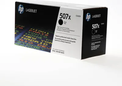 Zdjęcie produktu dla HP 507X oryginalny wkład z czarnym tonerem LaserJet XL, 11000 stron(y), Czarny, 1 szt.