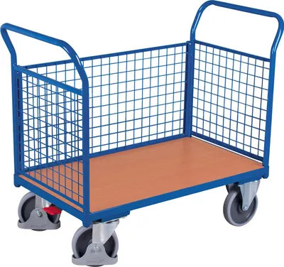 Produktbild von Drahtgitter Dreiwandwagen 500 kg Typ L + EasySTOP