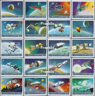 Produktbild von Briefmarken Fujeira 1972 Mi 957A-976A (kompl.Ausg.) postfrisch Erforschung des Weltraums