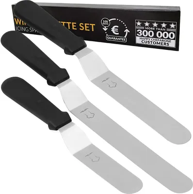 Produktbild von Chefarone Chefarone Glasiermesser - Konditorei-Set - Tortenspatel - Palettenmesser - 3er-Set