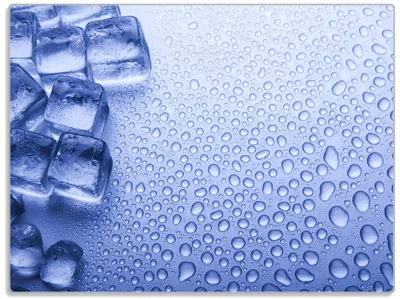 Produktbild von Wallario Glasunterlage, Schneidebrett aus Glas, Größe 30 x 40 cm, Motiv Wassertropfen auf Glas