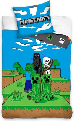 Produktbild von Minecraft pościel dwustronna MC003-4 135x200cm/80x80cm