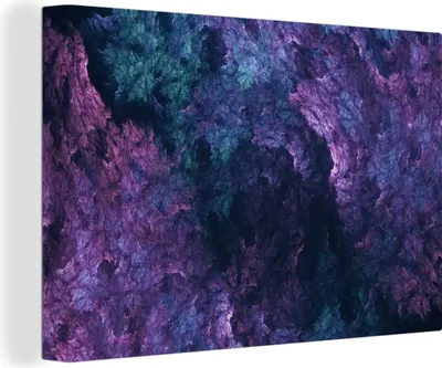 Produktbild von OneMillionCanvasses® - Leinwandbilder - 150x100 cm, Purpurnebel, Wandbilder Kunstdruck Wanddekoration