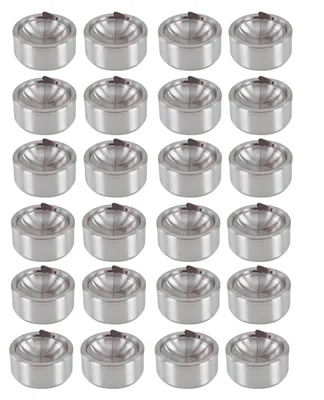 Produktbild von 24x Druckaschenbecher Windaschenbecher aus Edelstahl ø 11,5 cm