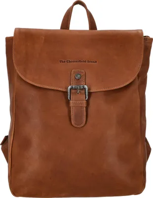 Zdjęcie produktu dla Skórzany plecak marki Chesterfield z przegrodą na laptopa Vermont Backpack Cognac jasnobrązowy