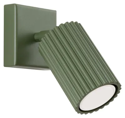 Produktbild von Wandleuchte KARBON olivgrün 1xGU10 10W Aluminium 8x16x8cm Sollux Lighting
