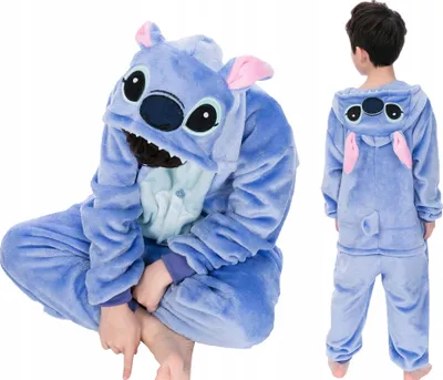 Produktbild von Kigurumi Onesie Schlafanzug für Kinder Stich, Größe 140