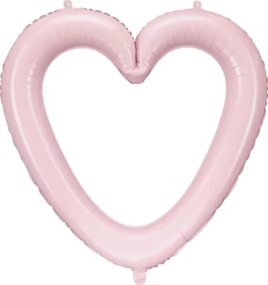 Produktbild von Folienballon Herz Rahmen rosa 86cm