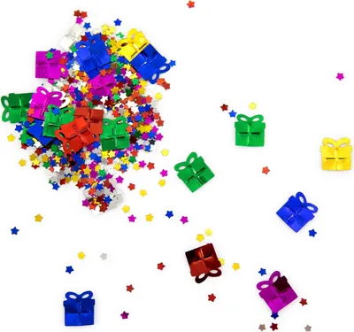Produktbild von Oblique Unique Konfetti Sterne Geschenke Tisch Deko für Kinder Geburtstag Party Schuleinführung über 300 Stk - bunt