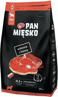 Zdjęcie produktu dla PAN MEAT Wołowina z koziną M 20kg