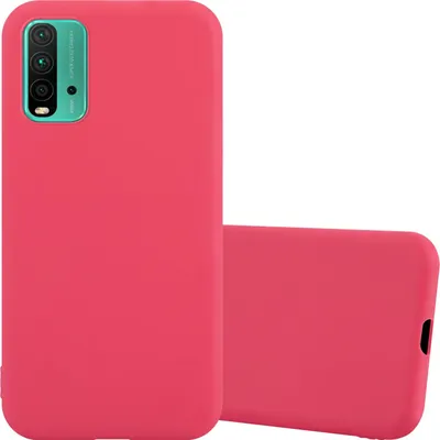 Produktbild von Cadorabo Hülle für Xiaomi RedMi 9T / POCO M3 Schutzhülle in Rot Handyhülle TPU Silikon Etui Case Cover