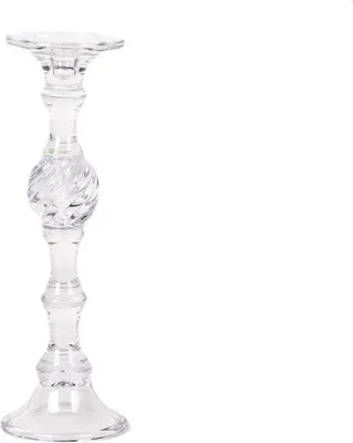 Produktbild von Rasteli Kerzenhalter – Tischkerzenständer aus Glas, Durchmesser 12 cm, Höhe 30,3 cm
