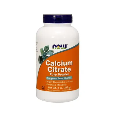 Produktbild von NOW Foods - Calciumcitrat 100%, Pulver, 227g