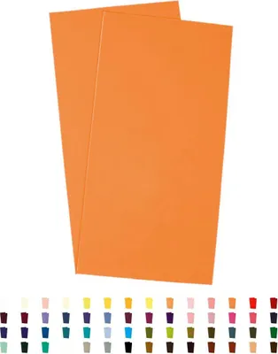 Produktbild von Sandras-Bastelladen Kerzen Verzierwachsplatten 2er Set - 200 x 100 x 0,5mm Orange
