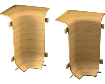 Produktbild von Prinz Innenecken für Klemm-Sockelleiste mit Kabelkanal buche 50 mm
