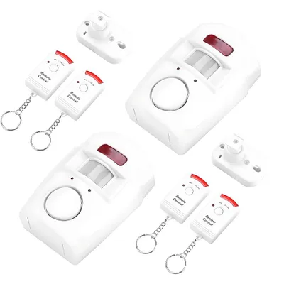 Produktbild von Wireless PIR Bewegungsmelder Alarm Haus Alarmanlage mit 4 Fernbedienung 120dB