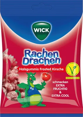 Zdjęcie produktu dla Guma do gardła Wick cherry 75 g