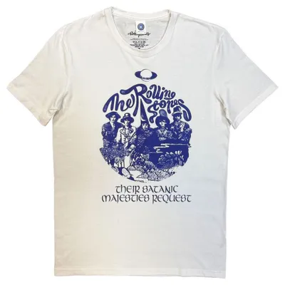 Immagine prodotto di The Rolling Stones - Maglietta "The Satanic Majesties Request" da uomo/donna unisex RO16204 (XXL) (bianca)