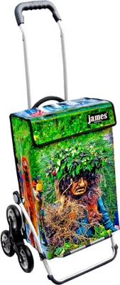 Produktbild von James Einkaufstrolley - VOGEL-GRYFF - stabiler Einkaufswagen mit individuellem Design - mehrfarbig: bunt in Ausführung: Royal-Treppensteiger