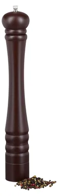 Pfeffermühle Holz 40 cm, Keramikmahlwerk, schokoladenbraun, klassisch
