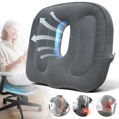 Produktbild von Sitzkissen Orthopädisches Steißbeinkissen Memory Foam Sitzerhöhung Stuhlkissen