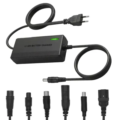 Image de Chargeur universel / alimentation pour scooters électriques, 54,6 V DC, 2 A, puissance maximale 110 W, charge rapide, 6 connecteurs, modèle MCE665, marque Maclean Energy