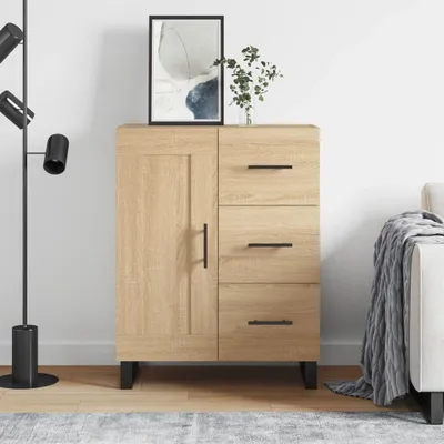 Produktbild von The Living Store Sideboard Sonoma-Eiche 69,5x34x90 cm Holzwerkstoff