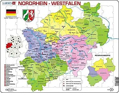 Produktbild von Puzzle - Nordrhein-Westfalen (politisch)