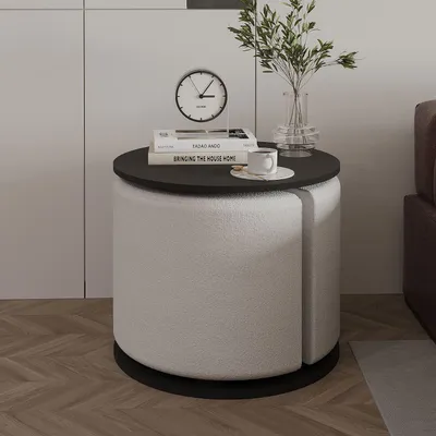 Produktbild von Skye Decor, Hochwertiges Beistelltisch-Set (2 Teile), Anthrazit, 43 x 47 x 43 cm | 100% melaminbeschichtete Spanplatte, 18 mm dick | Elegantes Design für modernes Wohnen & Büro.
