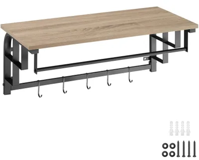 Produktbild von tectake® Wandgarderobe Westwood 66 x 30 x 27 cm